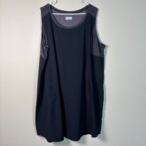 Columbia Omni-Tech Black & Grey Dress Women’s 3XL – Outdoor/Hiking Style